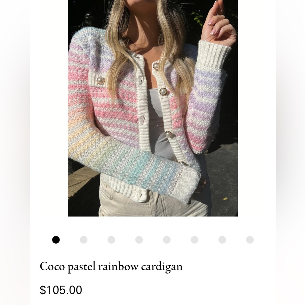 Pastel Rainbow Cardigan